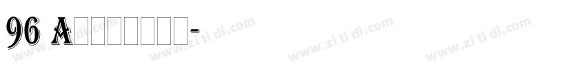 96 Algerian字体转换 96 Algerian字体转换
